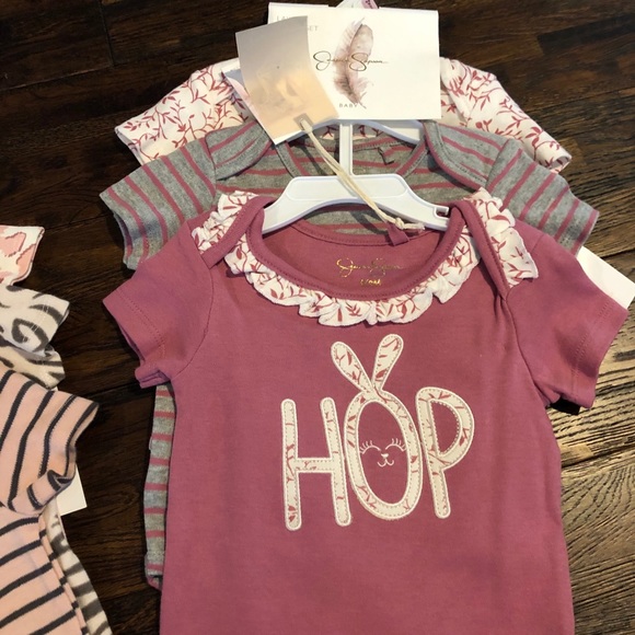 Jessica Simpson Baby Girl Onsie Sets - Picture 2 of 4